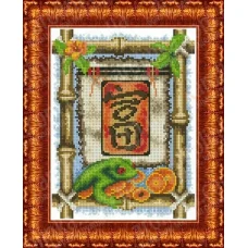 КБЗ-4017 Иероглиф Богатство. Схема для вышивки бисером. Каролинка ТМ