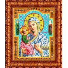КБИ-3006(Б) Икона Божией Матери Иерусалимская. Схема для вышивки бисером. Каролинка ТМ