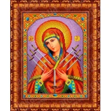 КБИ-3018/1 Икона Б.М. Семистрельная. Схема для вышивки бисером. Каролинка ТМ