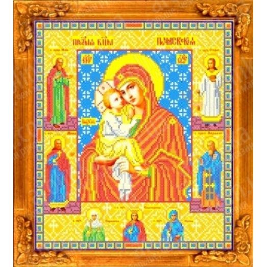 КБИ-3047 Почаевская икона Божией Матери. Схема для вышивки бисером. Каролинка ТМ