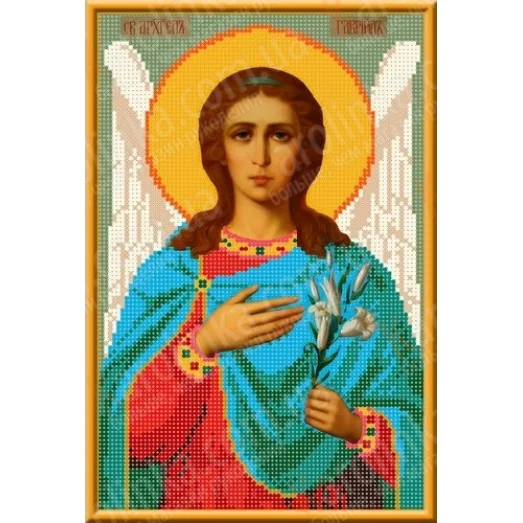 КБИ-4001 Святой Архангел Гавриил. Схема для вышивки бисером. Каролинка ТМ