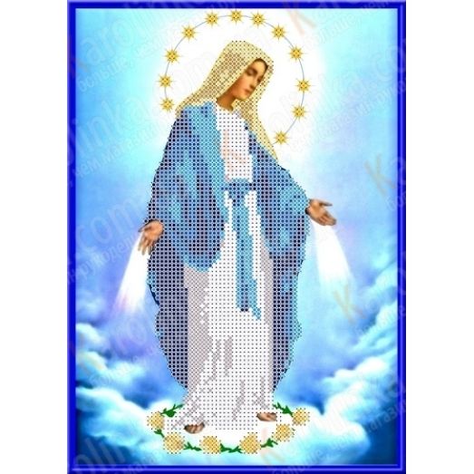 КБИ-4009 Дева Мария Непорочного Зачатия. Схема для вышивки бисером. Каролинка ТМ
