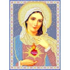 КБИ-4016 Святое Сердце Марии. Схема для вышивки бисером. Каролинка ТМ