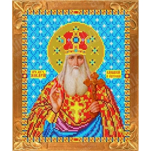 КБИ-4056 Святой Макарий. Схема для вышивки бисером. Каролинка ТМ
