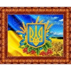 КБЛ-3012 Герб Украины. Схема для вышивки бисером. Каролинка ТМ