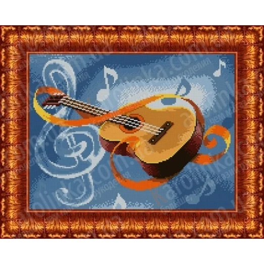 КБЛ-3019 Гитара. Схема для вышивки бисером. Каролинка ТМ