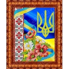 КБЛ-4015 Герб Украины. Схема для вышивки бисером. Каролинка ТМ
