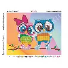 КД-173 Влюбленные совы. Схема для вышивки бисером Фея Вышивки