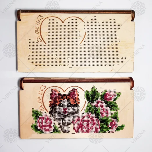 КДГ_027 Коробочка-конверт Love is под вышивку ТМ Virena