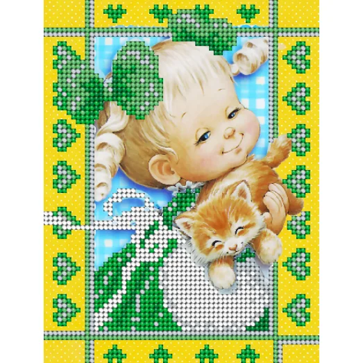 АК5-007 Детка-Домоседка. Схема для вышивки бисером А-Строчка