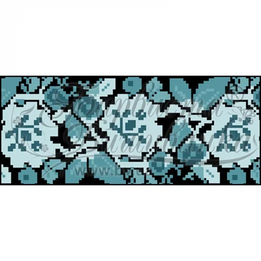 КЛдЧ-060 Бисерная заготовка клатч черный. Барвыста Вышиванка