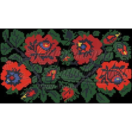 КЛдЧ-062 Бисерная заготовка клатч черный. Барвыста Вышиванка