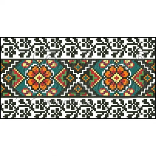 КЛ-064 Бисерная заготовка клатч белый. Барвыста Вышиванка