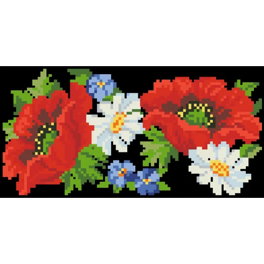 КЛдЧ-102 Бисерная заготовка клатч черный. Барвыста Вышиванка