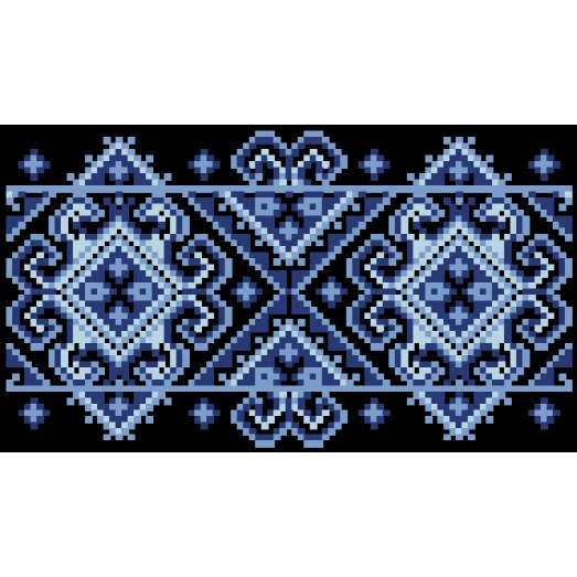 КЛдЧ-034 Бисерная заготовка клатч черный. Барвыста Вышиванка