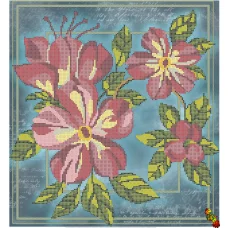 ФЧК-3157 Клематис. Схема для вышивки бисером Феникс
