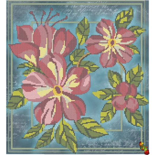 ФЧК-3157 Клематис. Схема для вышивки бисером Феникс