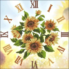 ФЧК-3038 Клумба подсолнухов. Схема для вышивки бисером Феникс