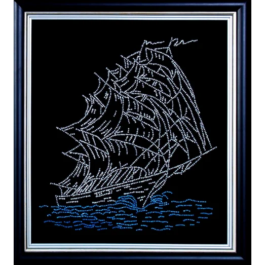 Б-009 Парусник. Набор для вышивки бисером Магия канвы