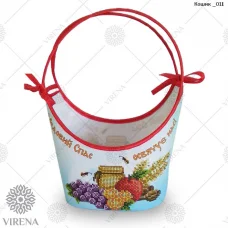 Кошик_011 Спасовская  корзинка для вышивки бисером. ТМ Вирена