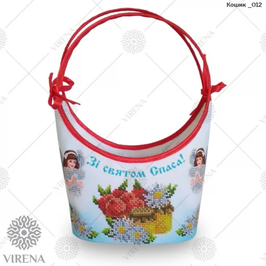Кошик_012 Спасовская корзинка для вышивки бисером. ТМ Вирена