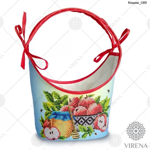 Кошик_019 Спасовская корзинка для вышивки бисером. ТМ Вирена