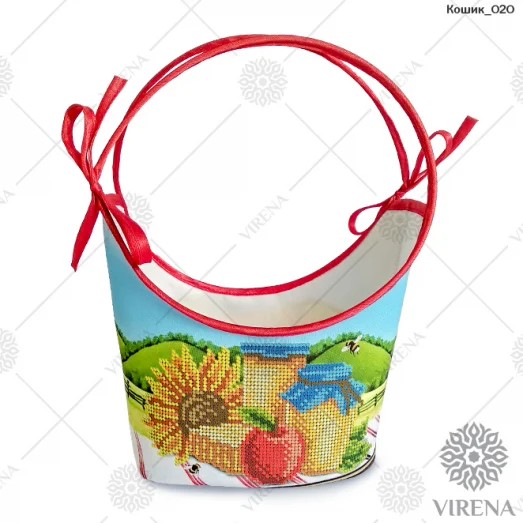 Кошик_020 Спасовская корзинка для вышивки бисером. ТМ Вирена