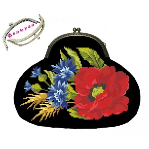 КФЧ-01 Комплект для пошива косметички, черный. ТМ Берегиня