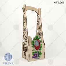 КПП_203 Подарочная коробка под бутылку для вышивки бисером. ТМ Вирена