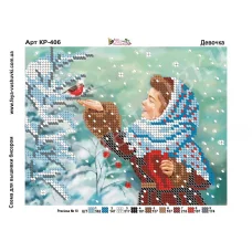 КР-406 Девочка. Схема для вышивки бисером Фея Вышивки