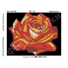 КР-456 Цветок розы. Схема для вышивки бисером Фея Вышивки