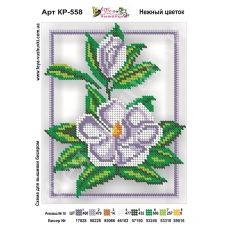 КР-558 Нежный цветок. Схема для вышивки бисером Фея Вышивки