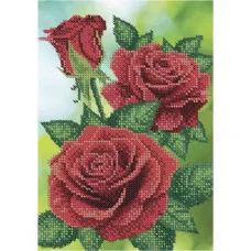 А5-Д-235 Красные розы. Схема для вышивки бисером ТМ Acorns