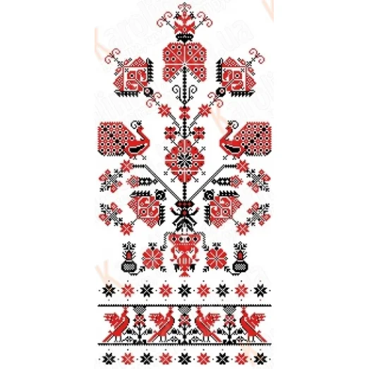 КРК-2001 Свадебный рушник. Канва с нанесенным рисунком. Каролинка