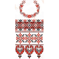 КРК-2003 Свадебный рушник. Канва с нанесенным рисунком. Каролинка