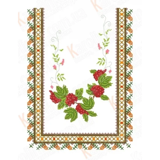 КРК-2004 Свадебный рушник. Канва с нанесенным рисунком. Каролинка