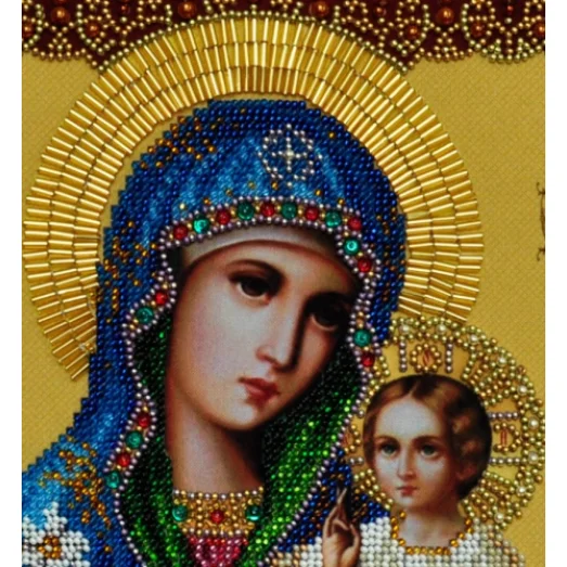 Р-203 Икона Божией Матери Неувядаемый цвет. Набор для вышивки бисером. ТМ Картины Бисером