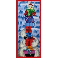 Р-144 Новогодняя пирамида. Набор для вышивки бисером. ТМ Картины бисером