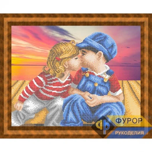 ФР-ЛБч3-041 Первый поцелуй. Схема для вышивки бисером ТМ Фурор Рукоделия