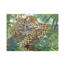 А3-К-559 Леопарды в джунглях. Схема для вышивки бисером ТМ Acorns
