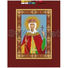 Людмила (А5) ХОЛСТ.  Схема для вышивки бисером СвитАрт