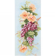 М-0037 Виноградная гроздь. Набор для вышивки нитками ВДВ