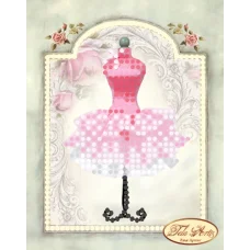 М-004 Винтажный манекен. Схема для вышивки бисером Тела Артис