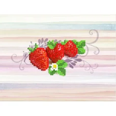 M-005 Клубника. Схема для вышивки магнита на подрамнике. СвитАрт