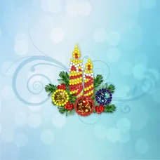 M-024 Рождество. Схема для вышивки магнита на подрамнике. СвитАрт