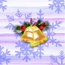 M-027 Колокольчики. Схема для вышивки магнита на подрамнике. СвитАрт