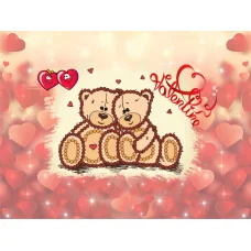 M-036 Мишки. Схема для вышивки магнита на подрамнике. СвитАрт