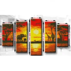 ВА-ТМ7 Триптих Африка. Схема для вышивки бисером БисерАрт