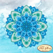 МА-001 Мандала Лазурные волны. Схема для вышивки бисером Тела Артис