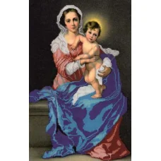 КМИ-2002 Мадонна с младенцем. Схема для вышивки бисером Краина Моих Мрий